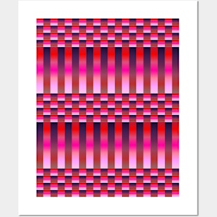 Love and Hate (Checkers and Stripes) Posters and Art